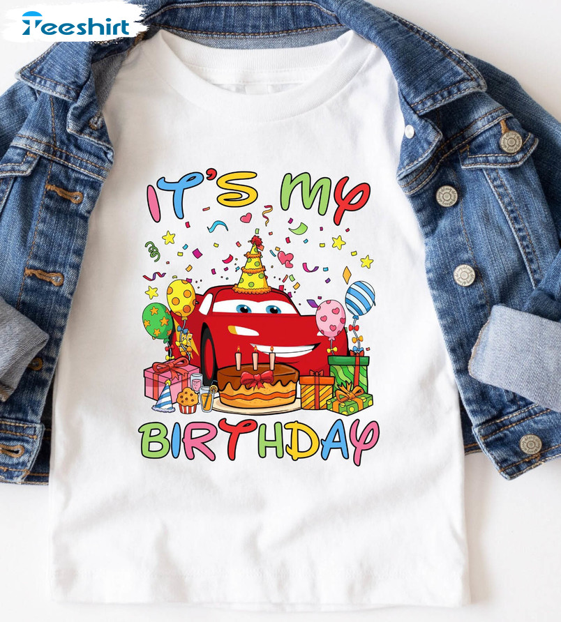 Cars Lightning Mcqueen Birthday Shirt, Funny Unisex Hoodie Tee Tops