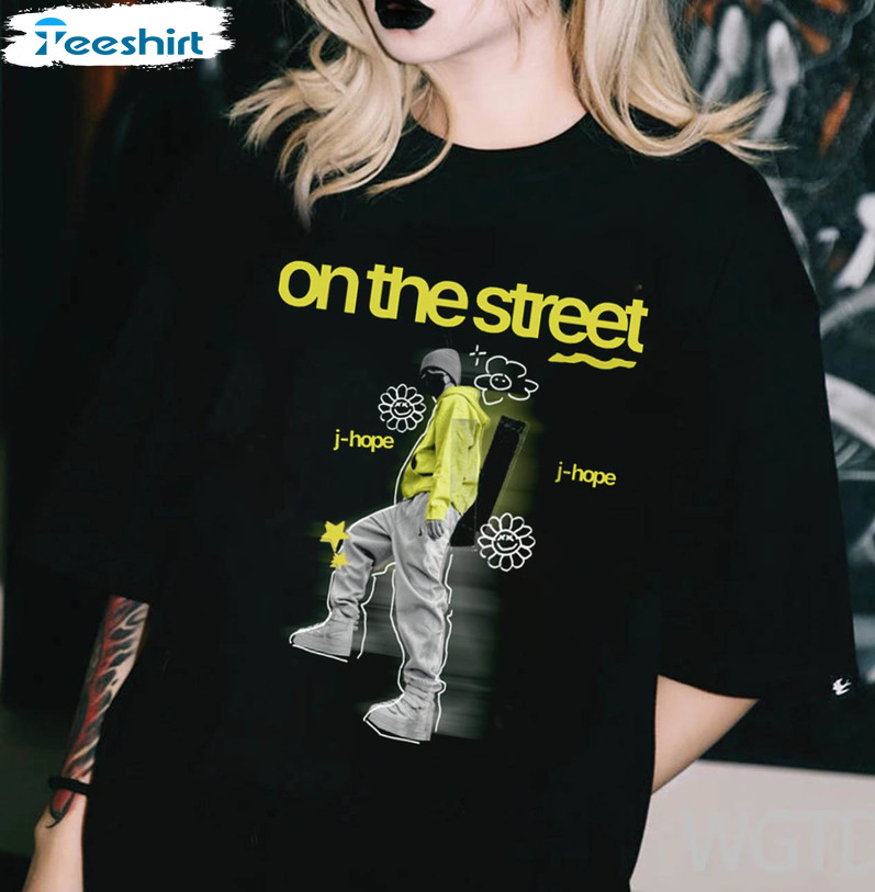 On The Street By Jhope Cool Shirt, New J Hope Single Unisex T-shirt Short Sleeve