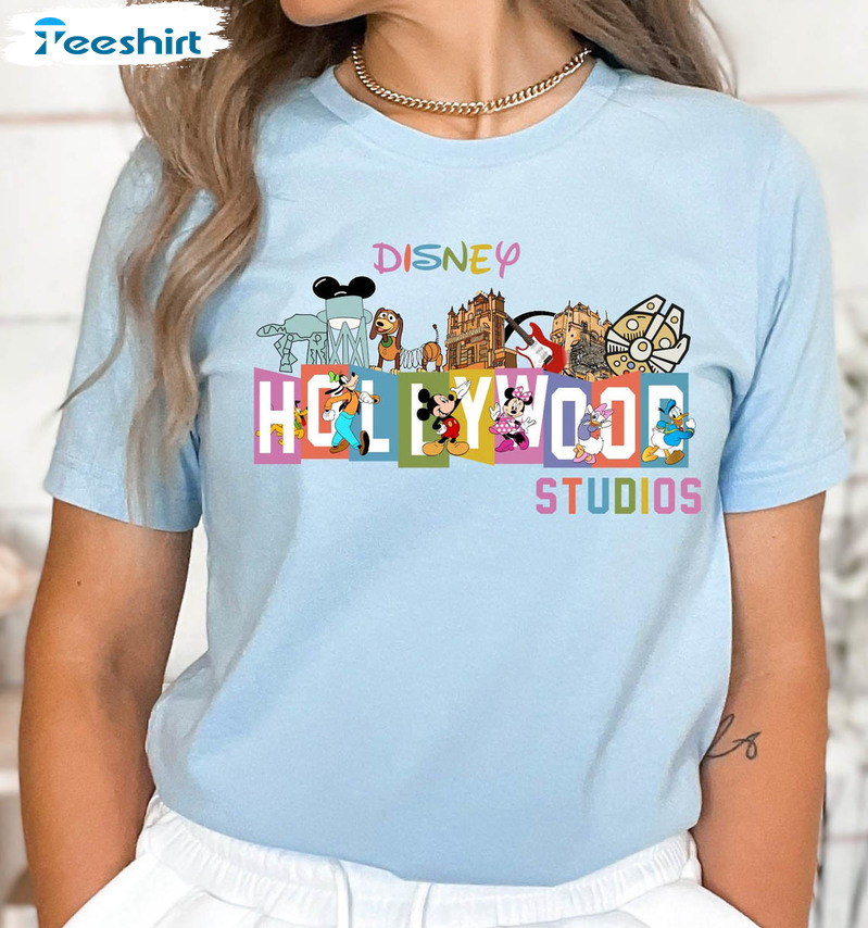 Disney Hollywood Studios Cute Shirt, Disneyworld Crewneck Short Sleeve