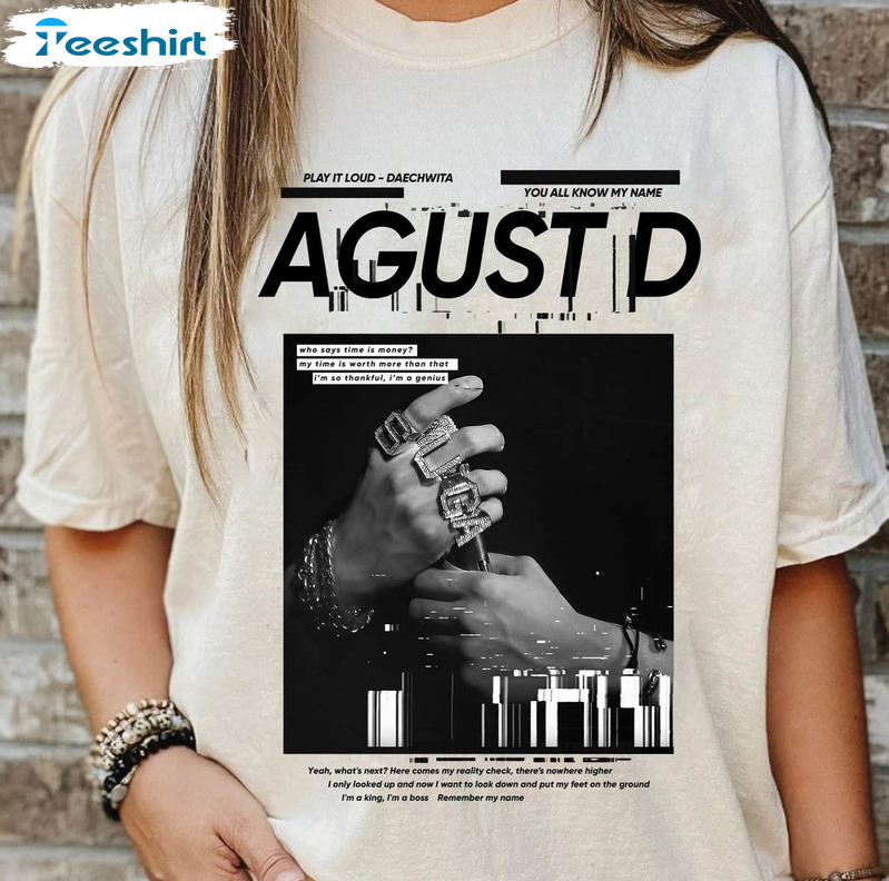 Suga On Tour 2023 Shirt, Agust D Concert Short Sleeve Unisex T-shirt