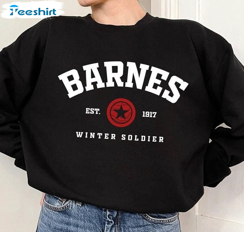 Barnes Est 1917 Sweatshirt, Bucky Barnes Unisex Hoodie Crewneck