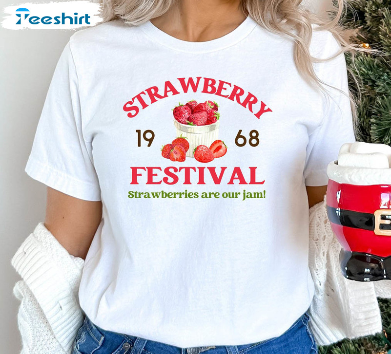 Strawberry Festival Shirt, Stranger Things Short Sleeve Tee Tops