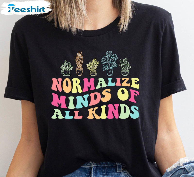 Normalize Mind Of All Kinds Vintage Shirt, Autism Awareness Crewneck Unisex T-shirt