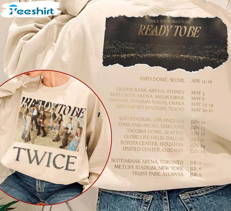 Twice Ready To Be Tour Kpop Shirt, Twice Concert Unisex Hoodie Long Sleeve