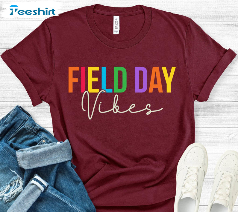 Field Day Vibes Cute Shirt, Field Day Squad Long Sleeve Long Sleeve