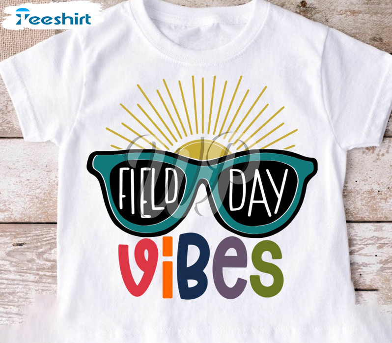 Field Day Vibes Vintage Shirt, Teacher Long Sleeve Unisex T-shirt