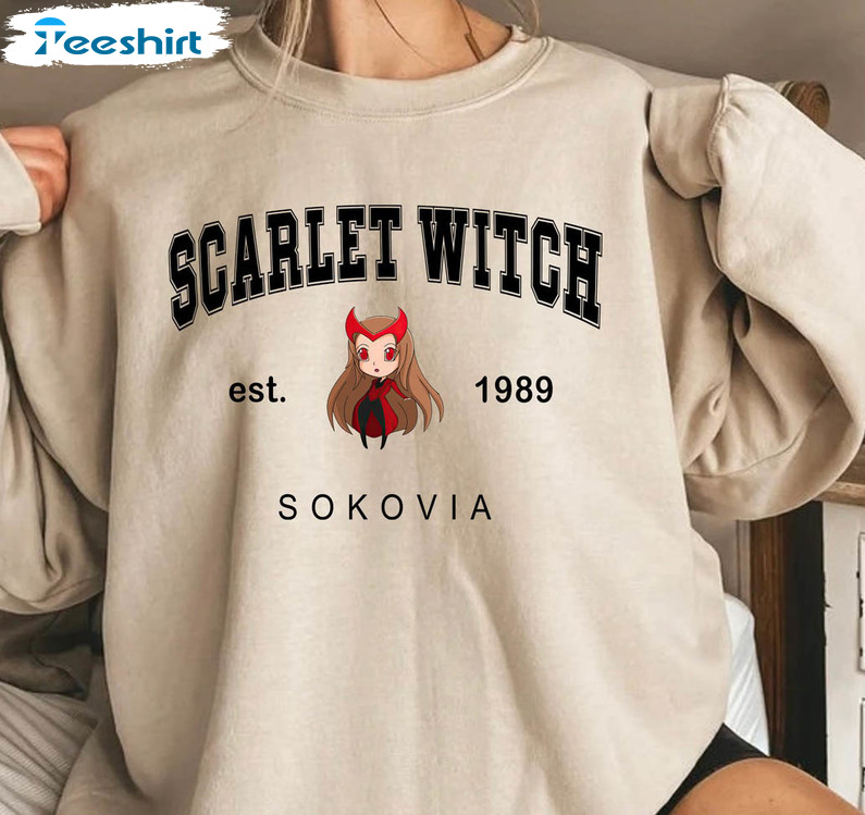 Scarlet Witch Shirt, Wanda Maximoff Trendy Unisex T-shirt Crewneck