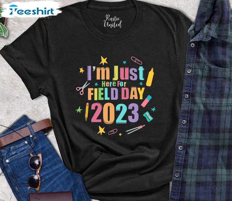 Field Day 2023 Funny Shirt, Teacher Field Day Short Sleeve Tee Tops