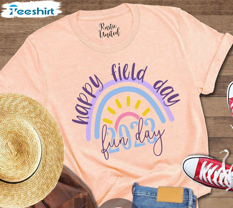 Happy Field Day 2023 Shirt, Field Day Teacher Unisex T-shirt Short Sleeve