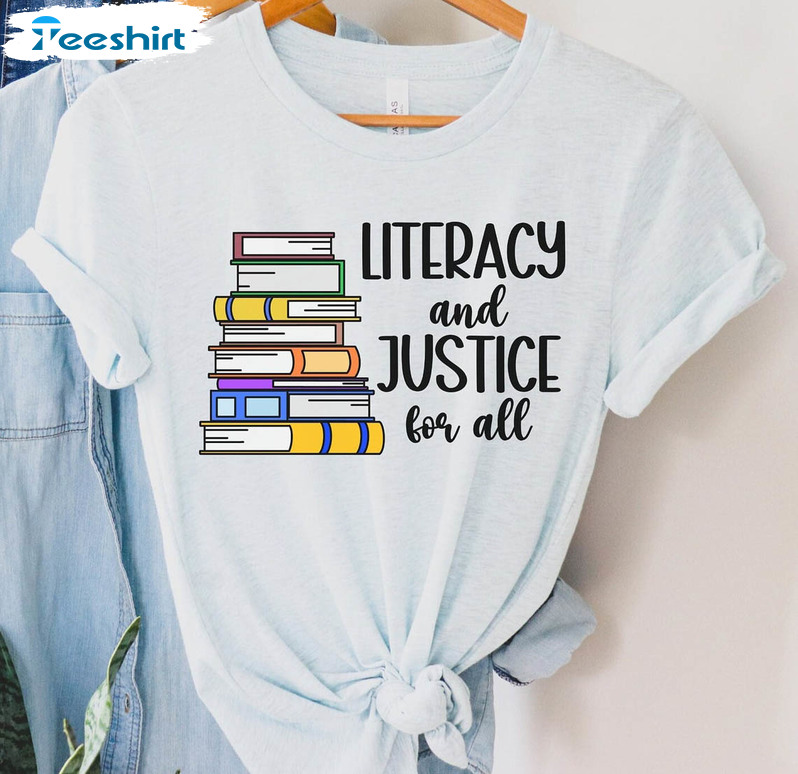 Literacy And Justice For All Vintage Shirt, Literacy Coach Long Sleeve Unisex T-shirt