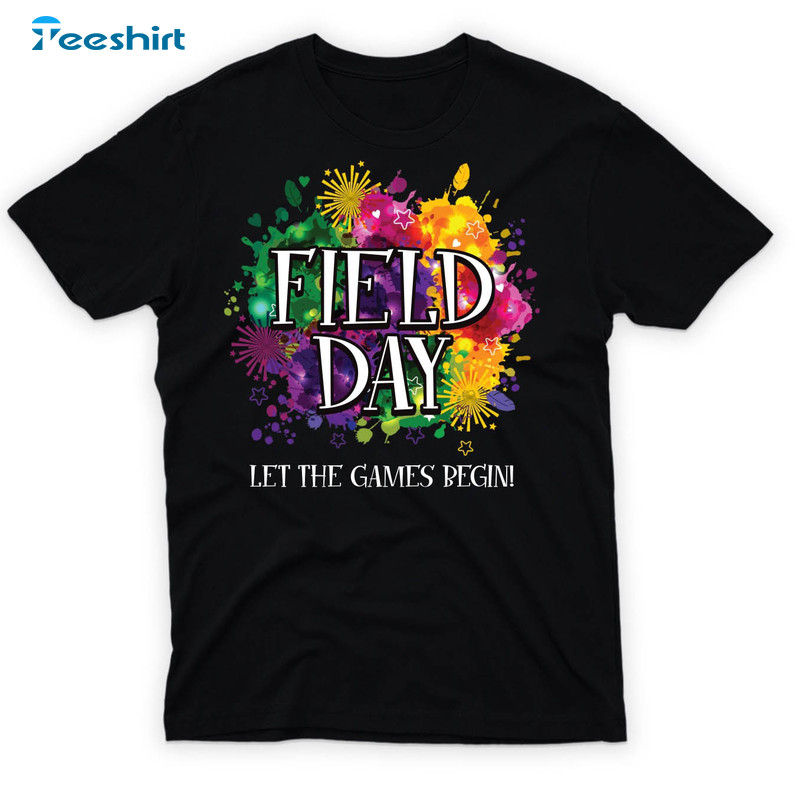 School Field Day 2023 Shirt, Trendy Field Day School Tee Tops Short Sleeve