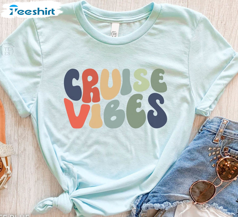 Cruise Vibes Retro Shirt, Couple Cruise Unisex Hoodie Long Sleeve