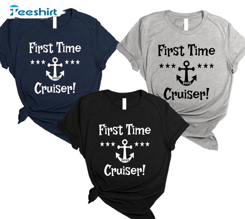 First Time Cruiser Shirt, Family Cruise Matching Short Sleeve Long Sleeve