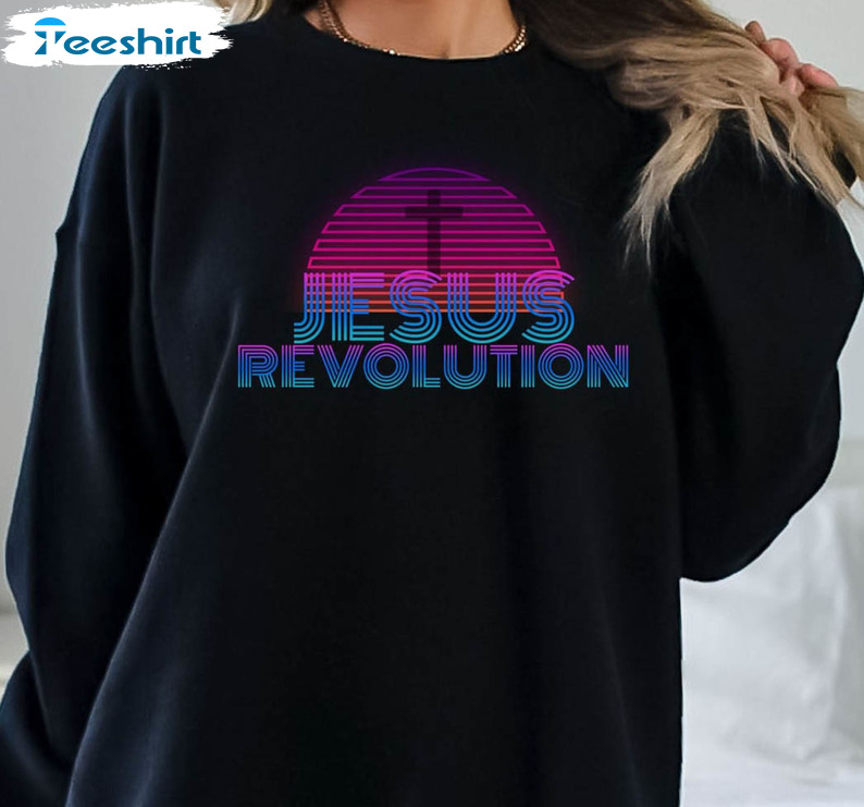 Jesus Revolution Shirt, Witnessing Neon Unisex T-shirt Long Sleeve