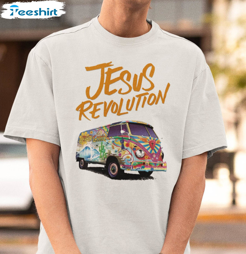 Jesus Revolution 2023 Film Shirt, Trendy Christian Unisex Hoodie Long Sleeve