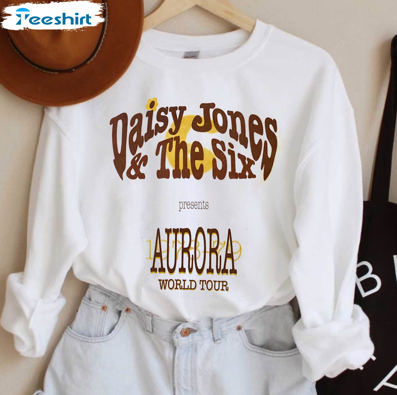 Retro Daisy Jones And The Six Shirt, Aurora World Tour Tee Tops Long Sleeve