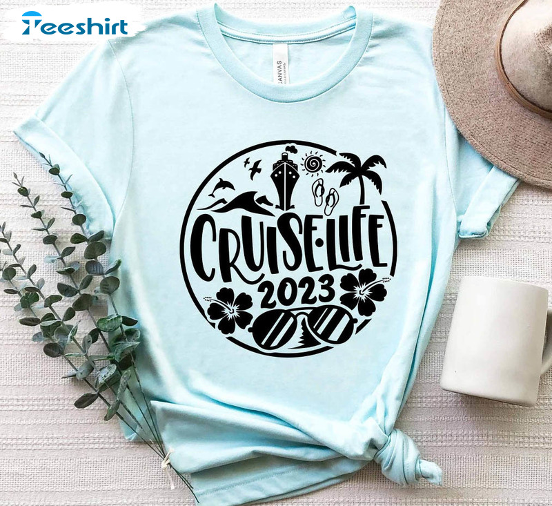 Cruise Life 2023 Trendy Shirt, Cruise Family Matching Unisex Hoodie Long Sleeve