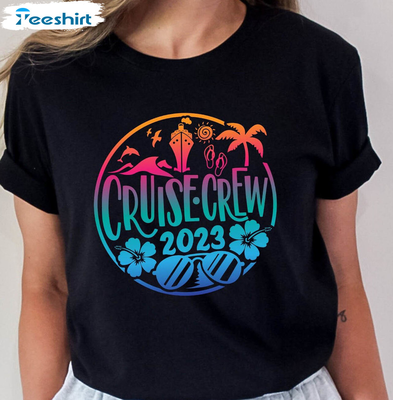 Cruise Crew 2023 Trendy Shirt, Birthday Trip Tee Tops Short Sleeve