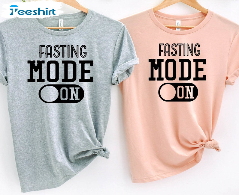 Fasting Mode On Shirt, Vintage Muslim Unisex Hoodie Long Sleeve