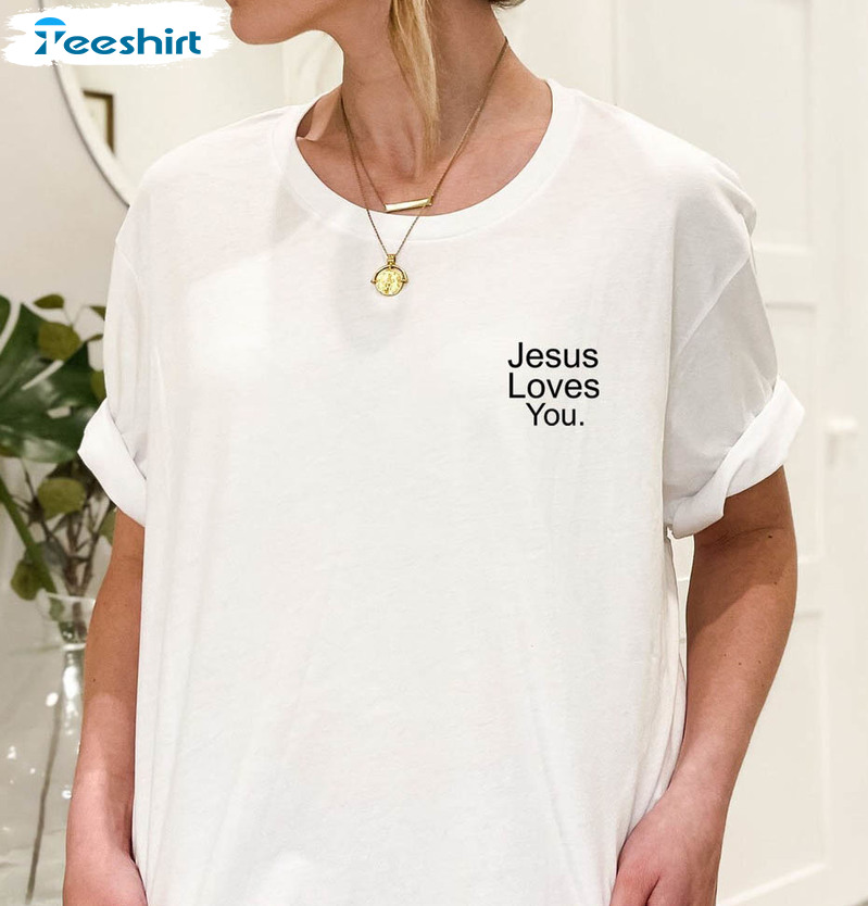Jesus Loves You Vintage Shirt, Christian Faith Long Sleeve Unisex T-shirt