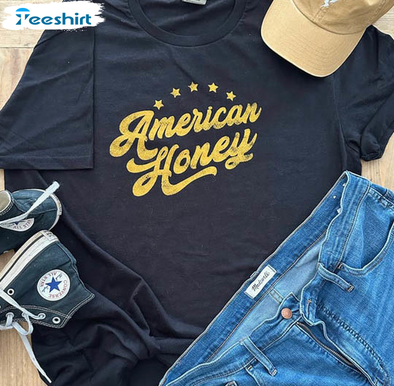 American Honey Shirt, Trendy Long Sleeve Sweatshirt