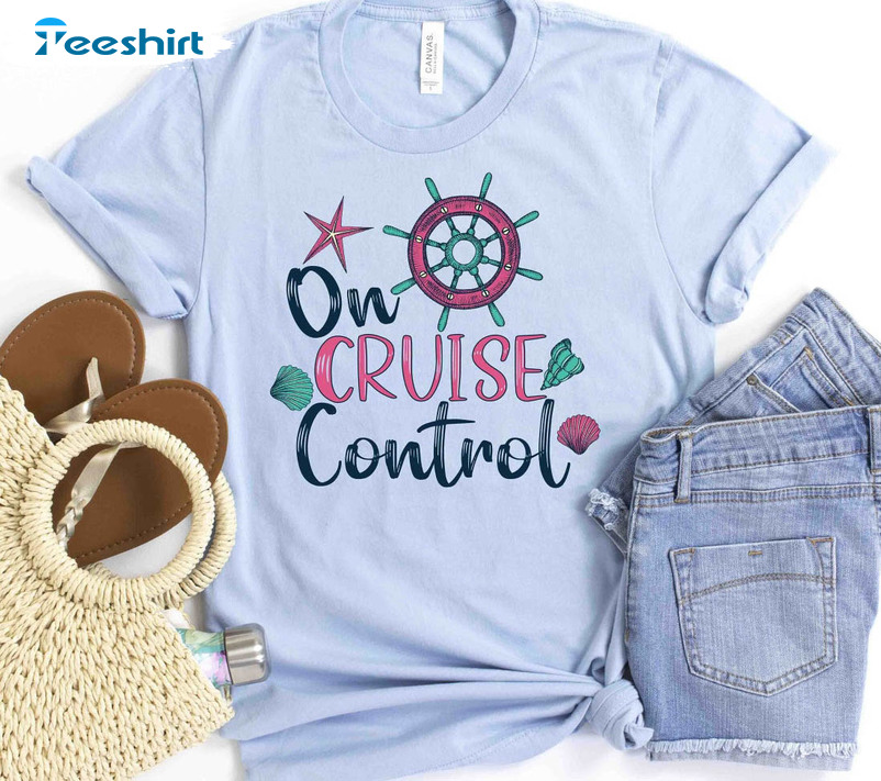 On Cruise Control Trendy Shirt, Family Cruise Long Sleeve Unisex Hoodie