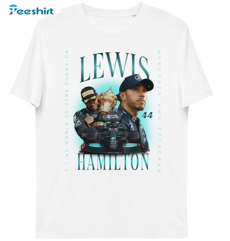 Lewis Hamilton 44 Shirt, Formula One Racing Driver Championship Long Sleeve Unisex T-shirt