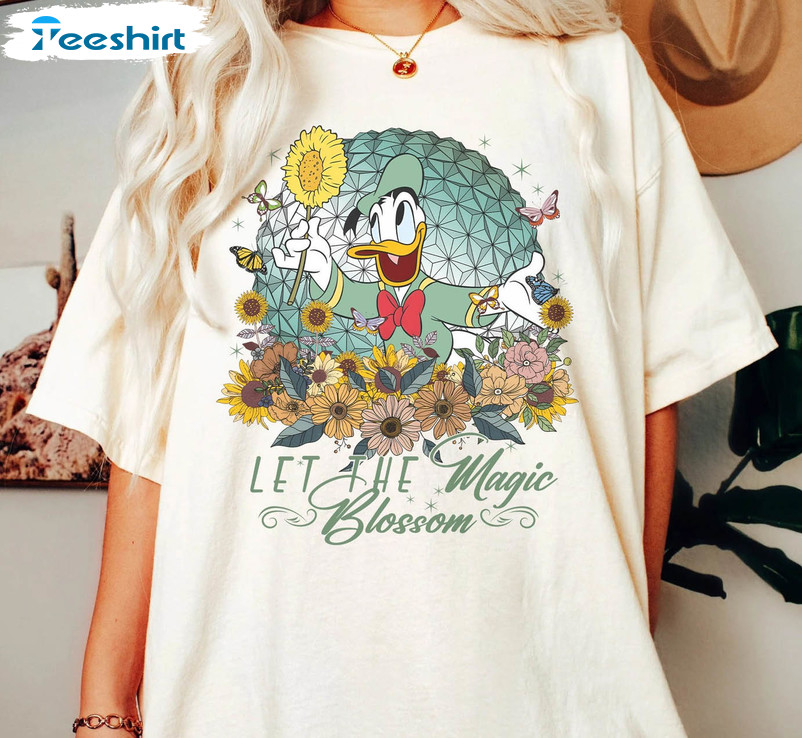 Let The Magic Blossom Disney Funny Shirt, Trendy Short Sleeve Long Sleeve