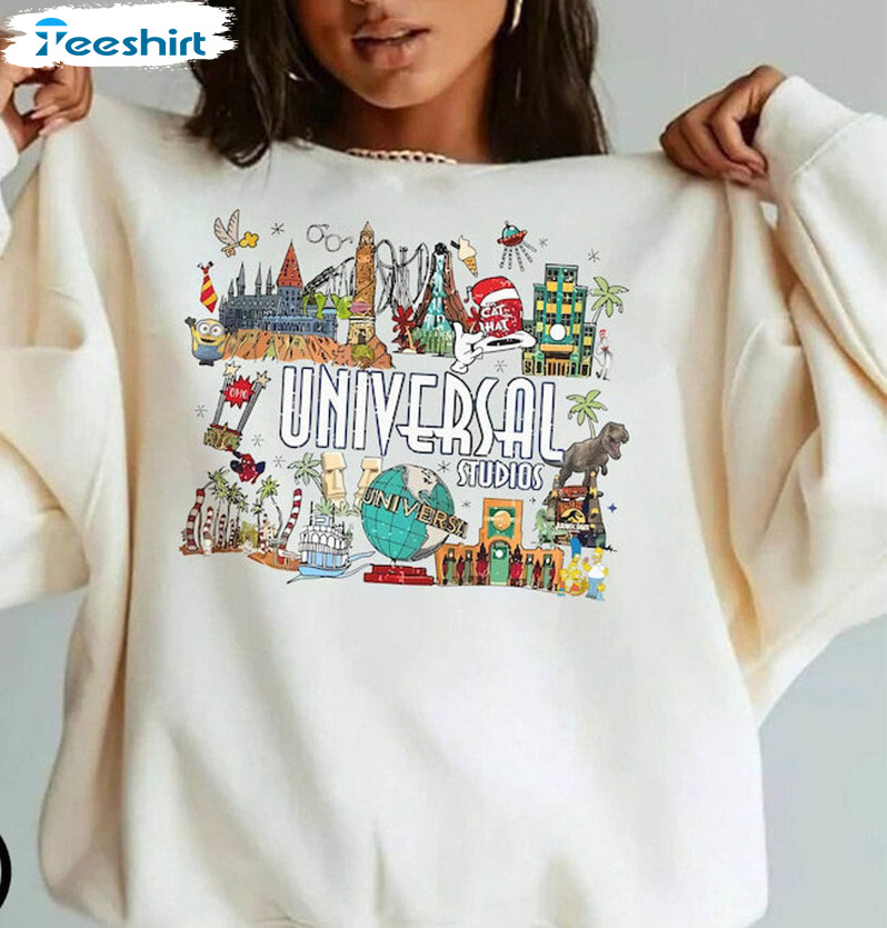Universal Studio Trip Sweatshirt, Walt Disney World Sweater Long Sleeve