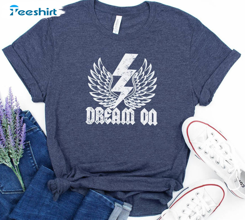 Dream On Rock And Roll Shirt, Vintage Short Sleeve Unisex T-shirt