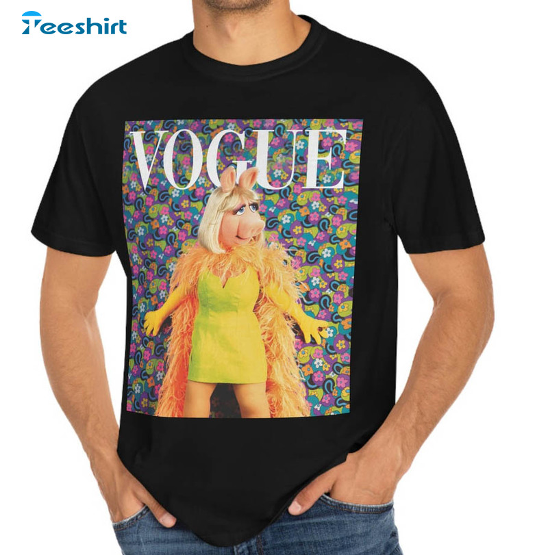 Miss Piggy Vogue Shirt, Funny Long Sleeve Unisex T-shirt