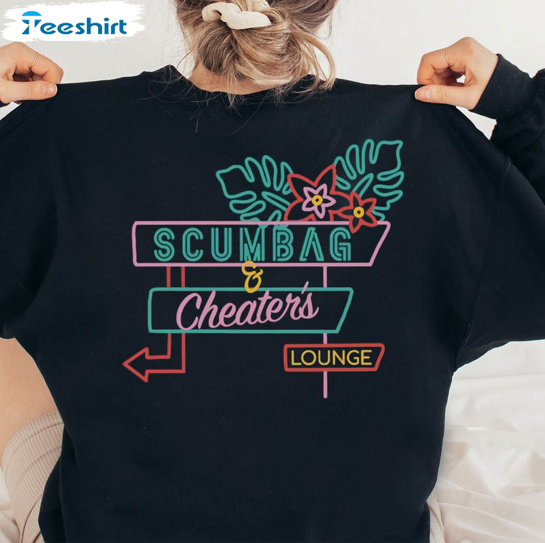 Scumbag And Cheaters Lounge Trendy Shirt, Vintage Unisex Hoodie Long Sleeve