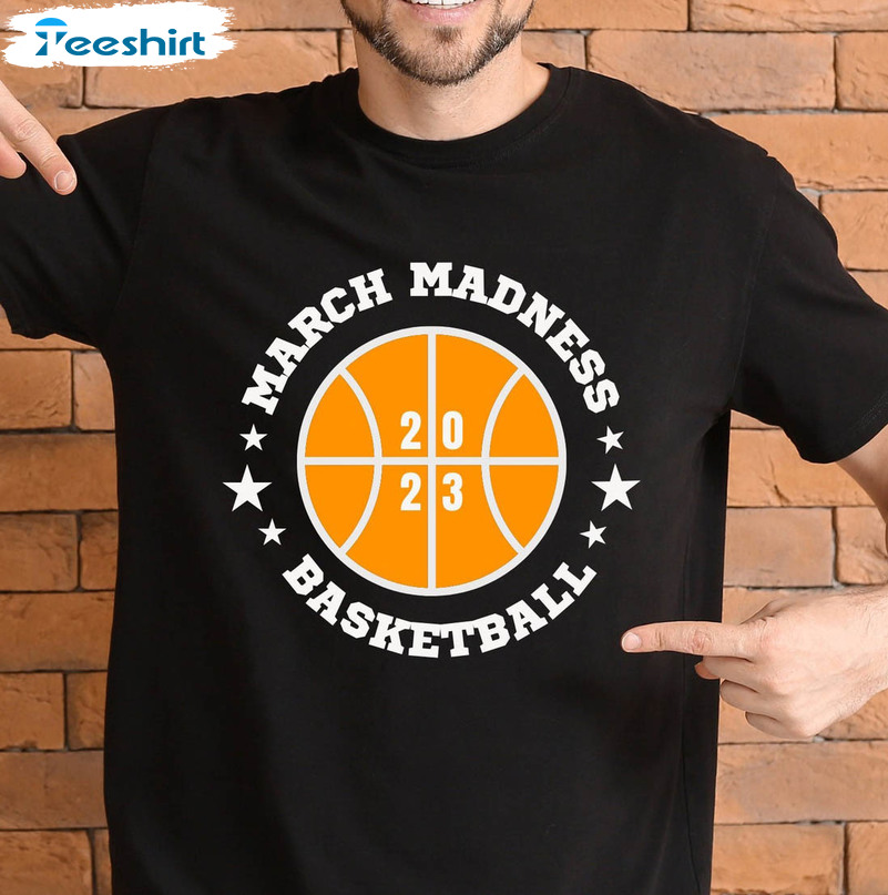 March Madness 2023 Shirt, Basketball Unisex Hoodie Short Sleeve