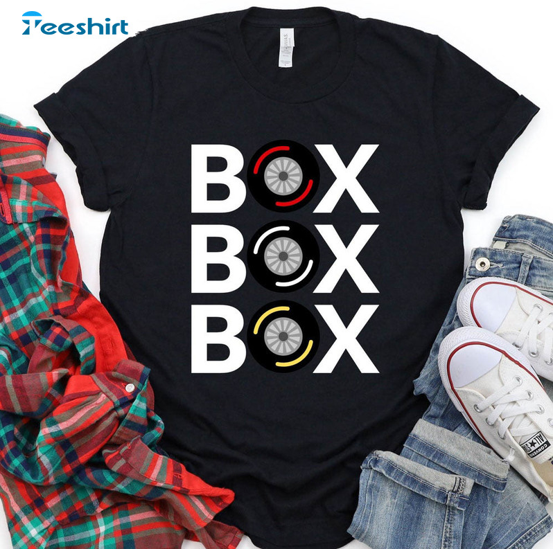 Formula 1 Trendy Shirt, Box Box Box F1 Short Sleeve Long Sleeve