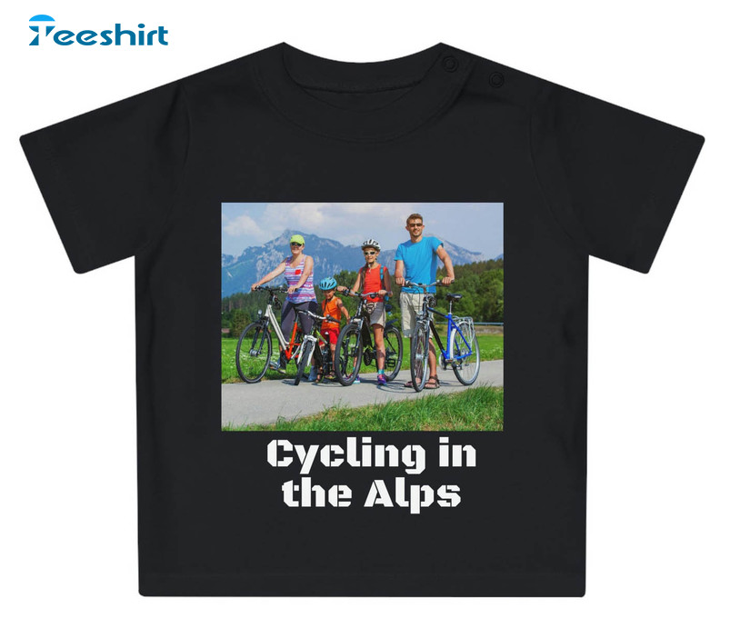 Cycling In The Alps Shirt, Mountain Bikers Unisex Hoodie Long Sleeve