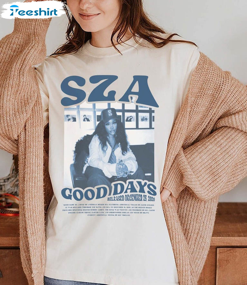 Sza Good Days Shirt, Vintage Sza Y2k Short Sleeve Long Sleeve