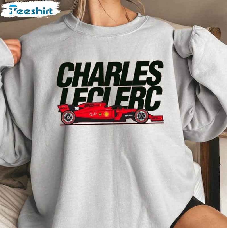 Charles Leclerc Vintage Shirt, Trendy Formula 1 Unisex Hoodie Long Sleeve