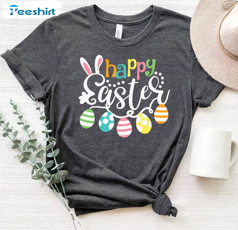 Happy Easter Cute Shirt, Easter Family Long Sleeve Unisex T-shirt