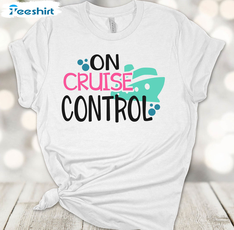 On Cruise Control Shirt, Honeymoon Cruise Matching Short Sleeve Sweater