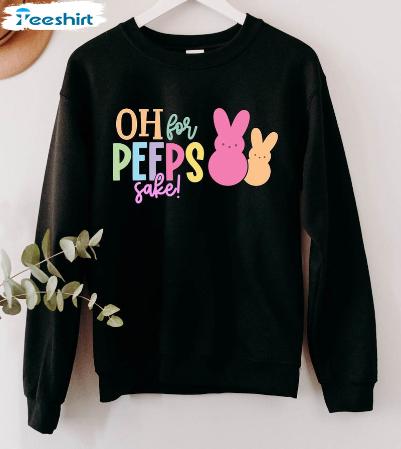 Peeps Sakes Sweatshirt, Cute Easter Sunday Long Sleeve Unisex T-shirt