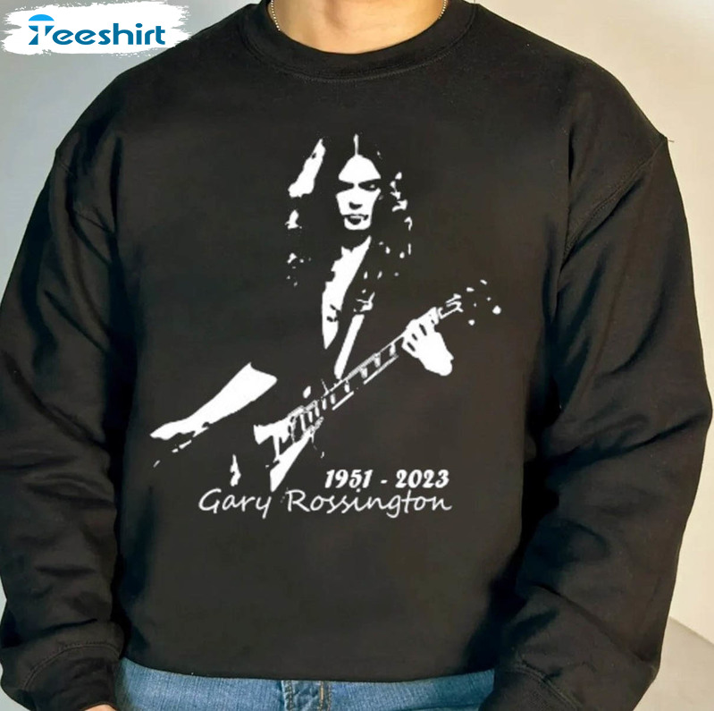 Gary Rossington 1951 2023 Shirt, Gary Rossington Lynyrd Skynyrd Member Unisex Hoodie Long Sleeve