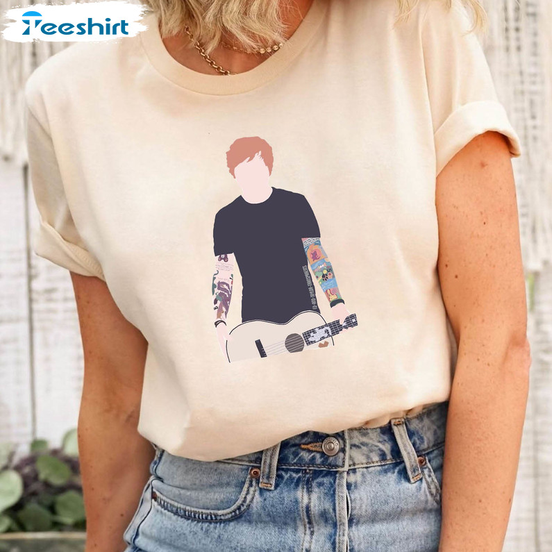 Country Music Singer Shirt, Trendy Ed Sheeran Short Sleeve Long Sleeve
