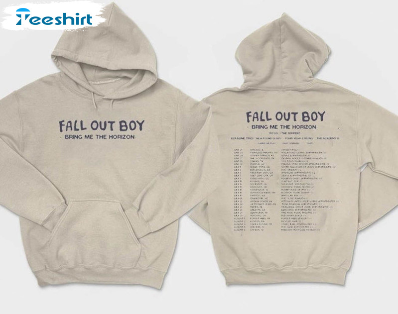 Fall Out Boy Shirt, So Much For Tour Short Sleeve Sweatshirt