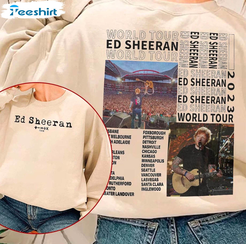 Ed Sheeran Tour Music Shirt, Mathematics Tour Sweatshirt Long Sleeve