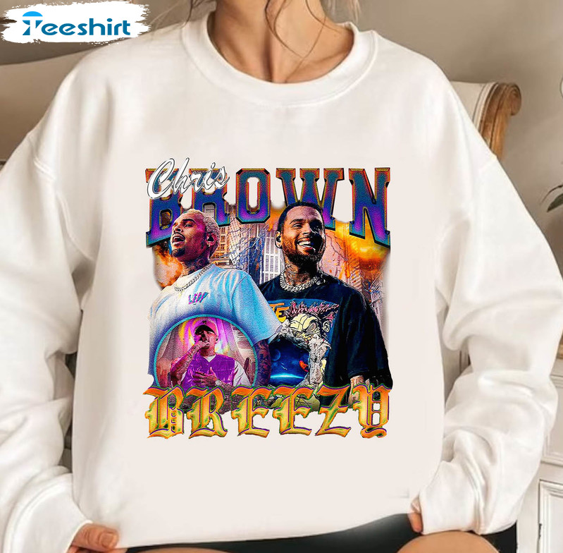 Chris Brown Trendy Shirt, Limited Hip Hop Tour 2023 Long Sleeve Tee Tops
