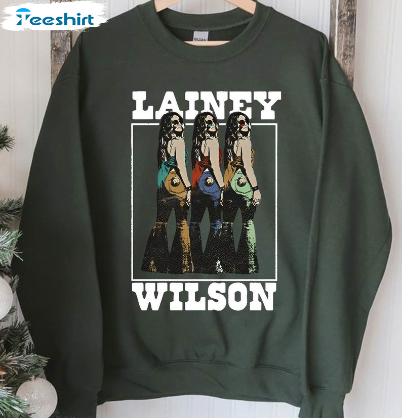 Lainey Wilson Tour 2023 Shirt, Trendy Trippy Peach Tour 2023 Unisex T-shirt Long Sleeve