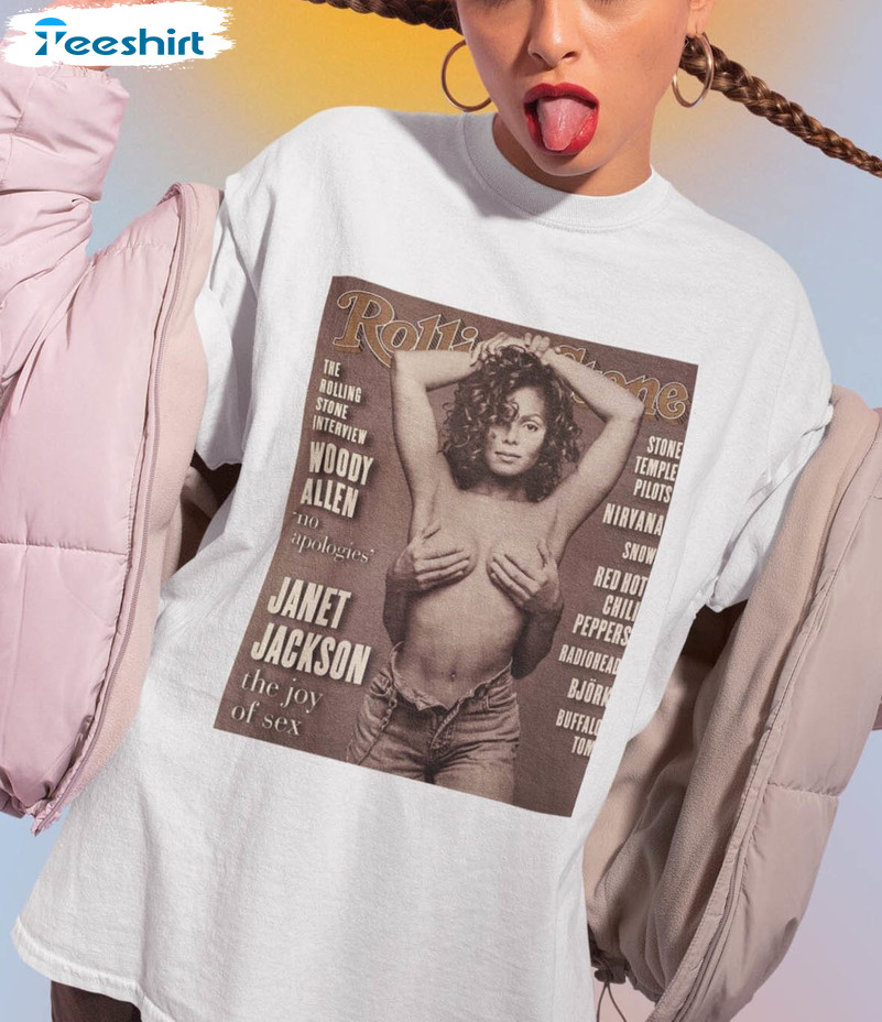 Janet On Magazine Shirt, Janet Jackson Together Again Tour 2023 Unisex Hoodie Long Sleeve