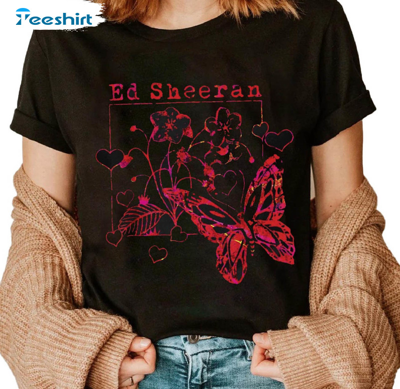 Ed Sheeran 2023 Tour Shirt, Ed Sheeran Concert Long Sleeve Unisex Hoodie