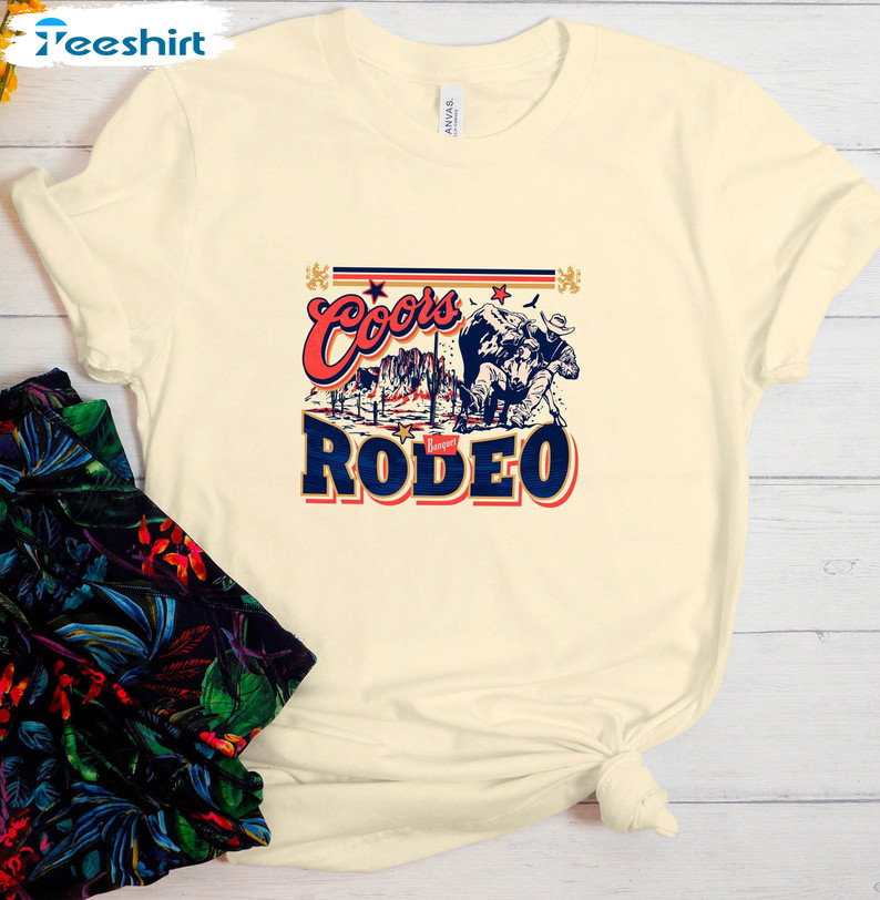 Coors Rodeo Trending Shirt, Cowboy Western Long Sleeve Unisex T-shirt