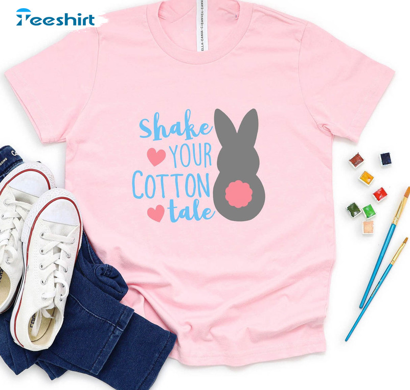 Shake Your Cotton Tail Funny Shirt, Christian Rabbit Long Sleeve Sweatshirt